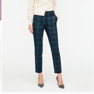 J. Crew Black-watch Plaid Ankle Pants